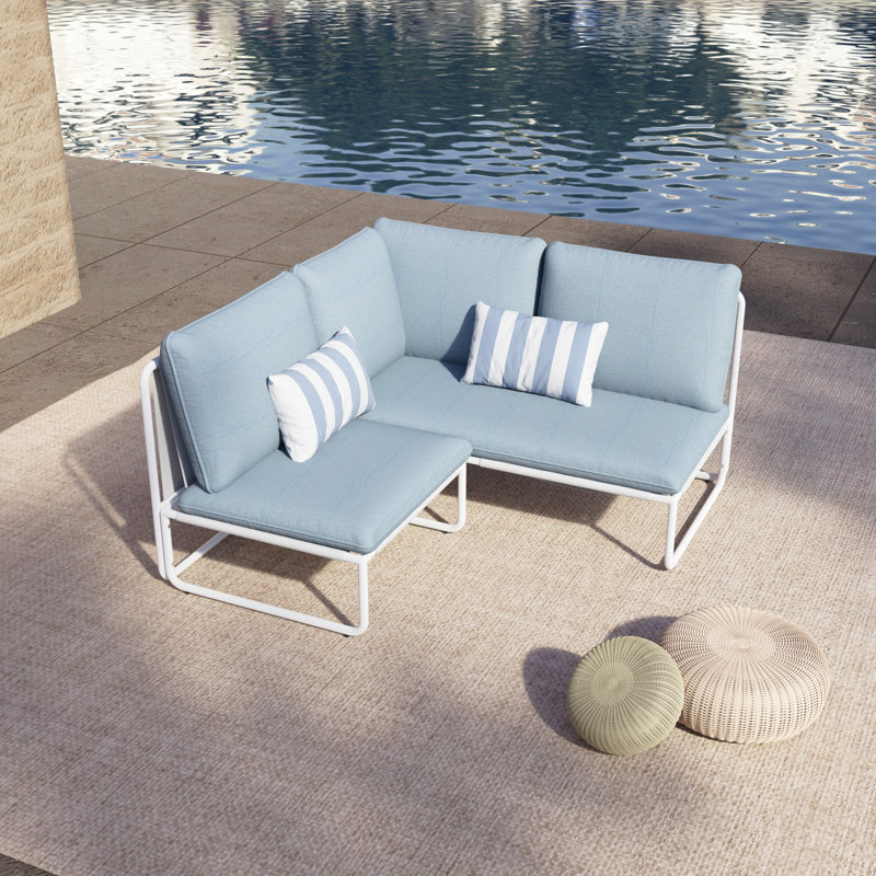 29.5” Wide Patio Sofa with Cushions