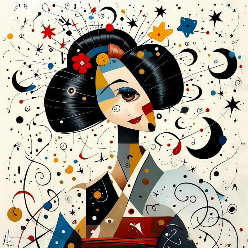 Cosmic Visionary, 24" H x 24" W