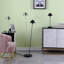 17.5" Silver Nickel G-9 Led Table Lamp