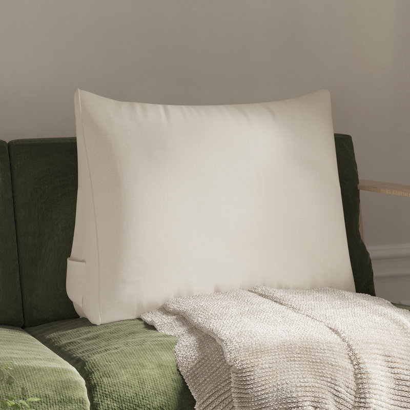 Coussin décoratif en coton et lin, Beige