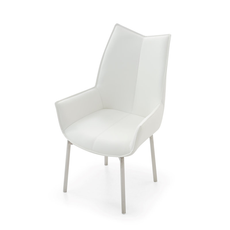 Drew 8121 Swivel Dining Chair, White