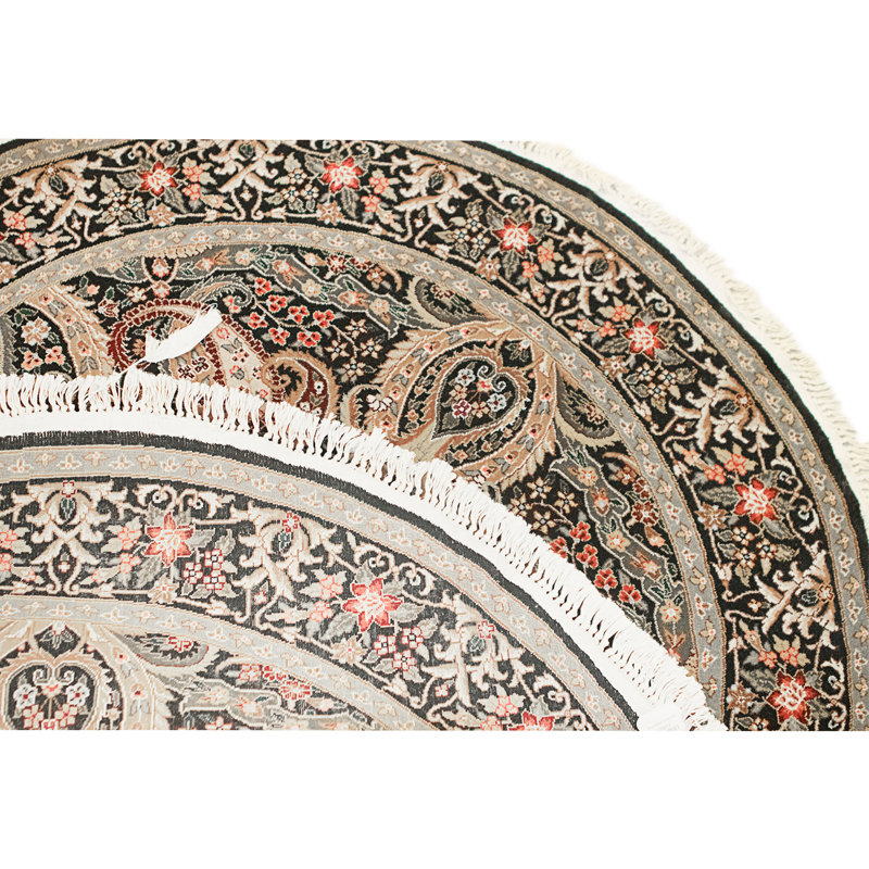 High-Quality Hand-Knotted Aubergine Area Rug