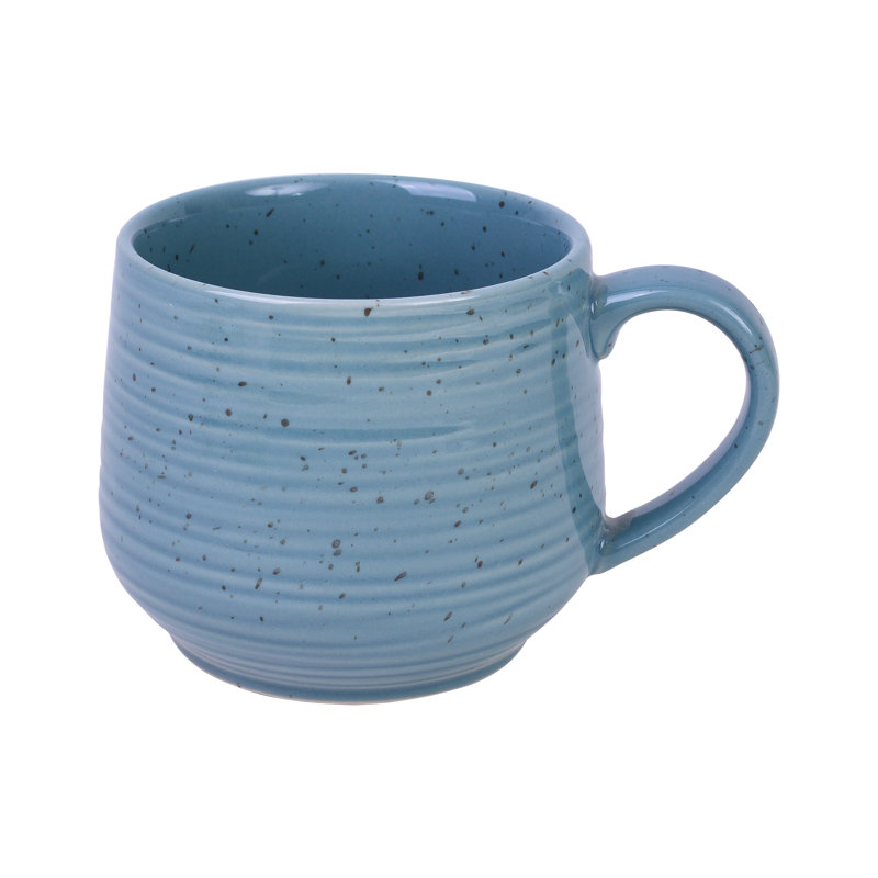 Sango Siterra Artist's Blend 17 Oz. Stoneware Mug Set - Rustic Design, Assorted