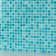 Hand Painted 12" x 12" Glass Grid Mosaic Tile