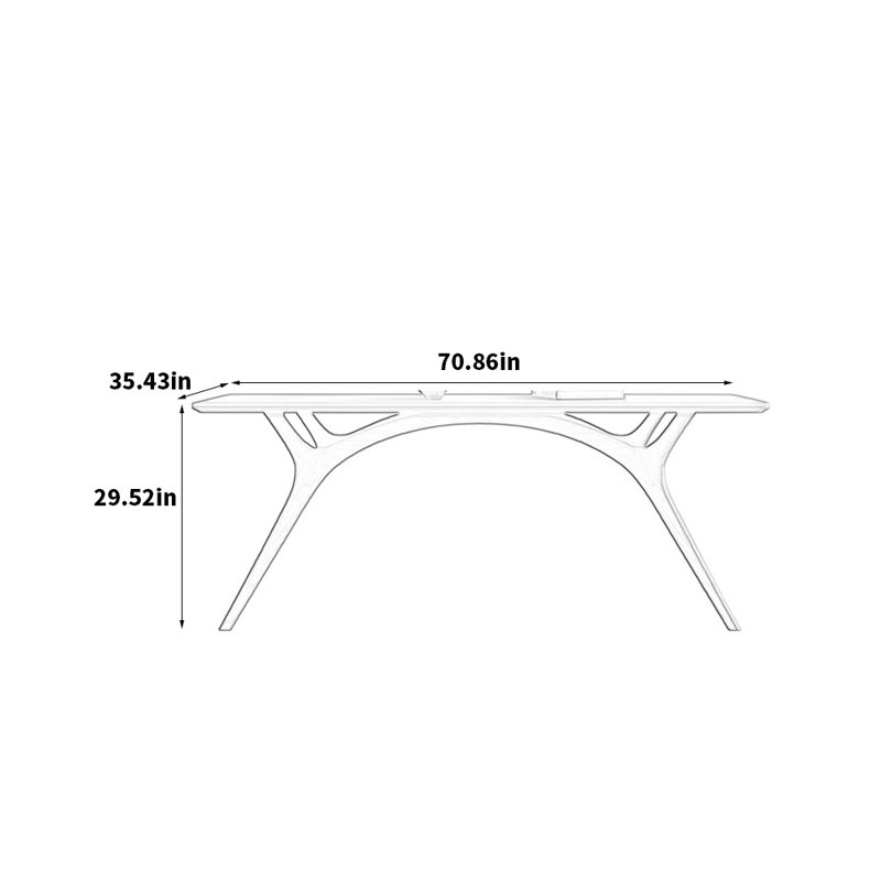Truls, 29.52"H x 70.86"L x 35.43"W