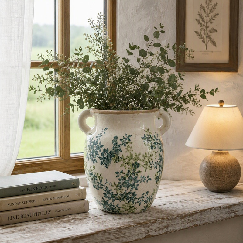 Vase floral 8,9X7,5X9,6 "