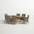 Robbie Rectangular 6 - Person 35.5" Long Dining Set with Cushions