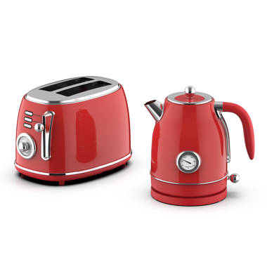 KLF03CRUS 50'S Retro Style Aesthetic Electric Kettle with