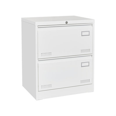 Filing Cabinet Lateral File Cabinet 2 Drawer, Filing Cabinets With Lock, Locking Metal File Cabinets Three Drawer Office Cabinet For Legal/Letter/A4/F4 Home Offic