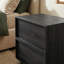 Table de chevet en bois 18,9 po avec 2 tiroirs-1225795613