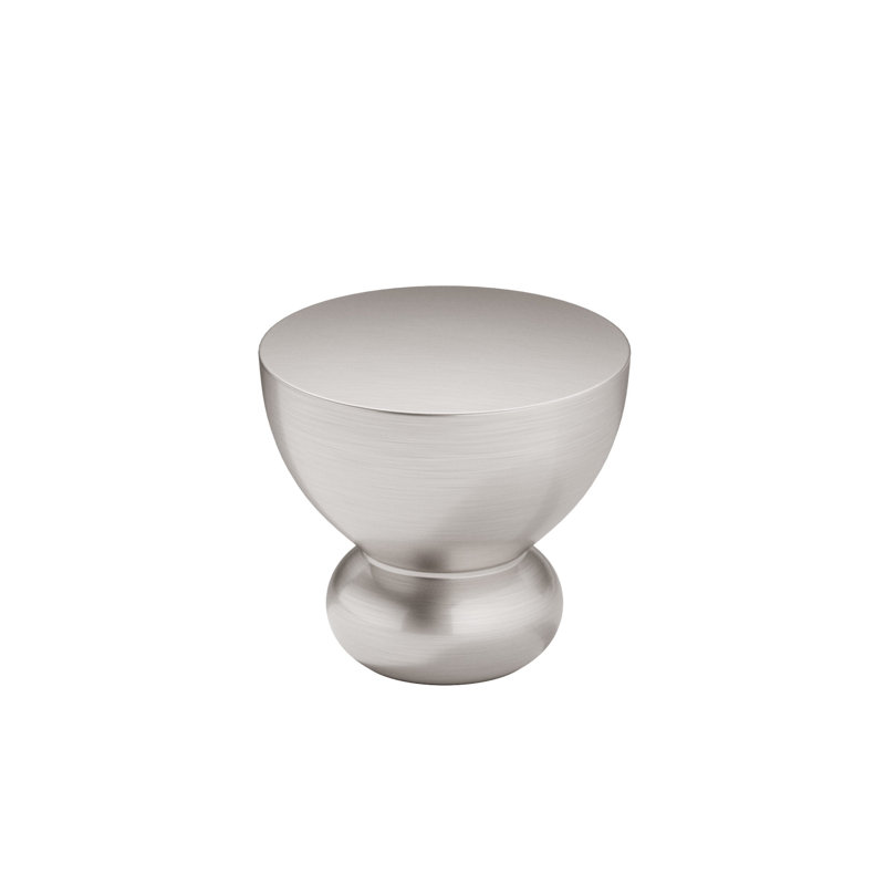 Poignée champignon 1 1/16 po de diamètre, Nickel brossé