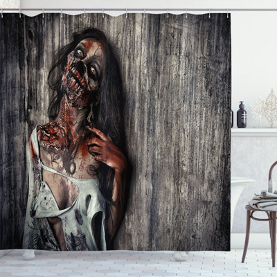 Shower Curtain with Hooks Included