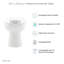 Cuvette de toilette Sirene
