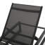Chaise longue de patio en aluminium