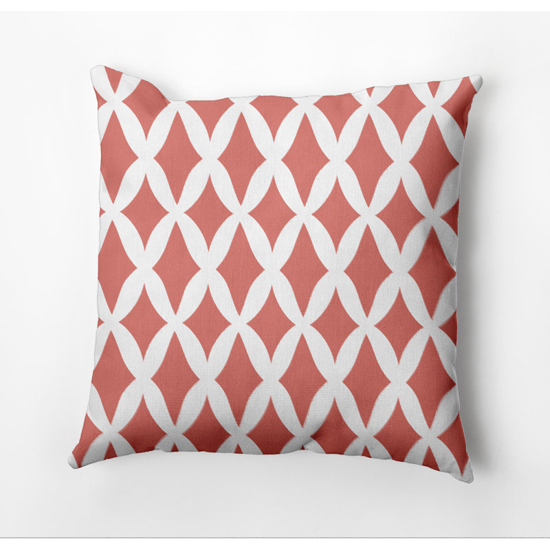 Housse et insert de coussin carré Subline, H 16 po x l 16 po, Orange