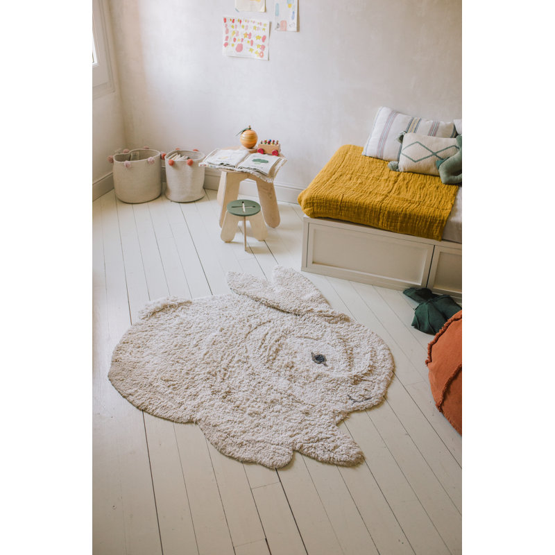 Tapis rectangulaire en coton tissé à la main Animal Rugs