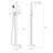 Matte Black Freestanding Bathtub Faucet With Shower And Portable Hand Metal Handheld Unit