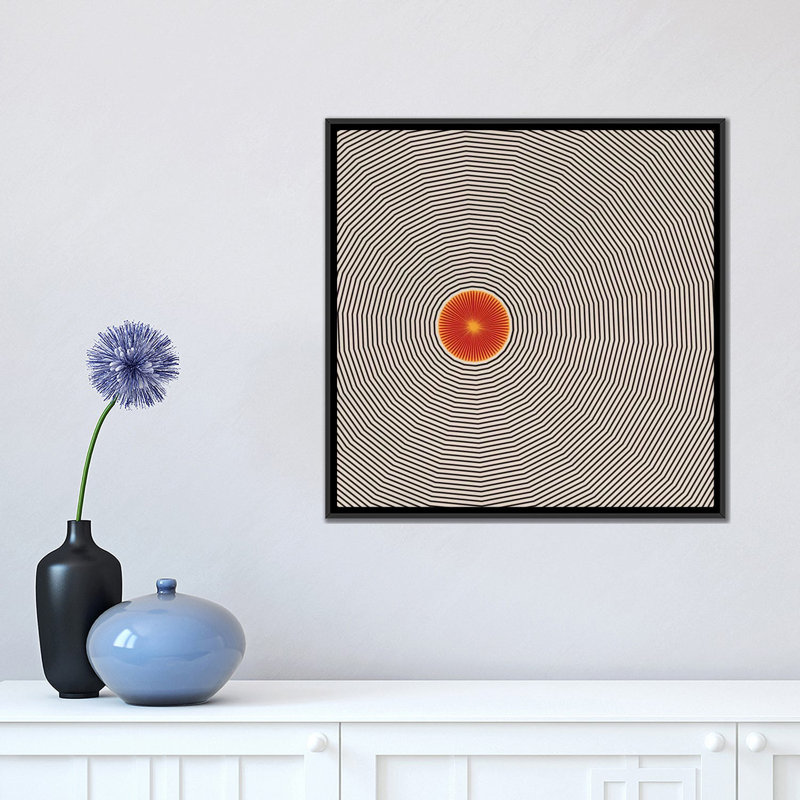 «Sun Illusion», reproduction d'impression, Toile avec cadre noir, H 18 po x l 18 po x 1,5 po
