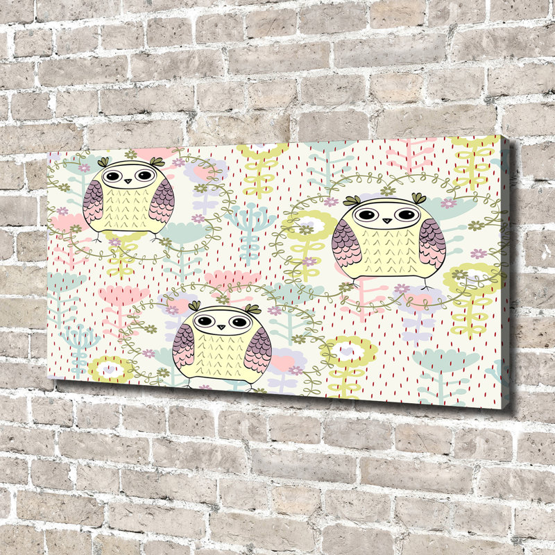 Owls - No Frame Print on Canvas
