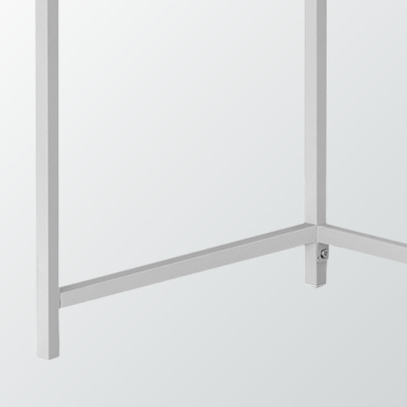 Bureau d'ordinateur d'angle moderne Siskal avec pieds en métal et finition brune, H 29,89 po x l 57,96 po x P 43,77 po