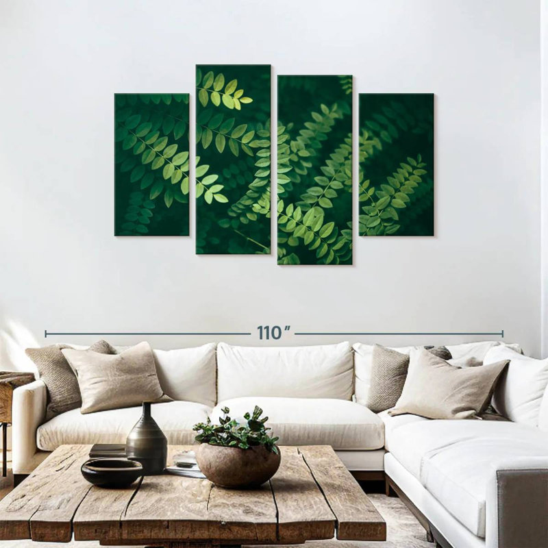 Harnek Acacia Tree Leaves, 48" H x 75" W