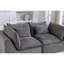 Canapé d'angle modulaire surdimensionné Cloud Couch de 190 cm de large, canapé confortable et relaxant avec assise large et profonde, revêtement en tissu gaufré 2 places.-2133458296