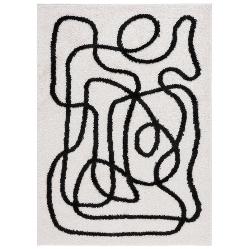 Chyanna Performance Abstract Rug, Round 6'7"