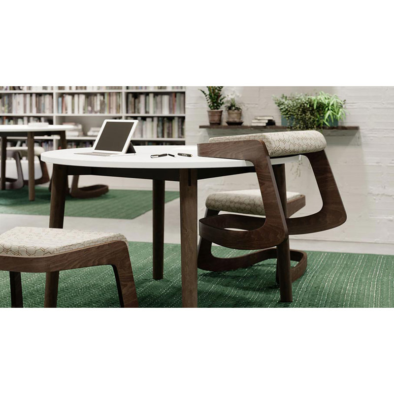 Tabouret Makau, Bourgogne, Bois foncé