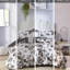 Édredon simple pour lit simple TG, imprimé noir et blanc, rembourrage doux, 1 taie décorative, coussins décoratifs, édredon pour lit simple / simple lavable à la machine