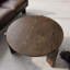 Table basse ronde ronde en bois massif Claremont-476390717