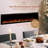 Ultra Thin Aerus Slim Recessed or Wall Mounted Electric Fireplace, Alexa or Google Home Compatible, WiFi, Logs & Crystals, Remote Control-102323154