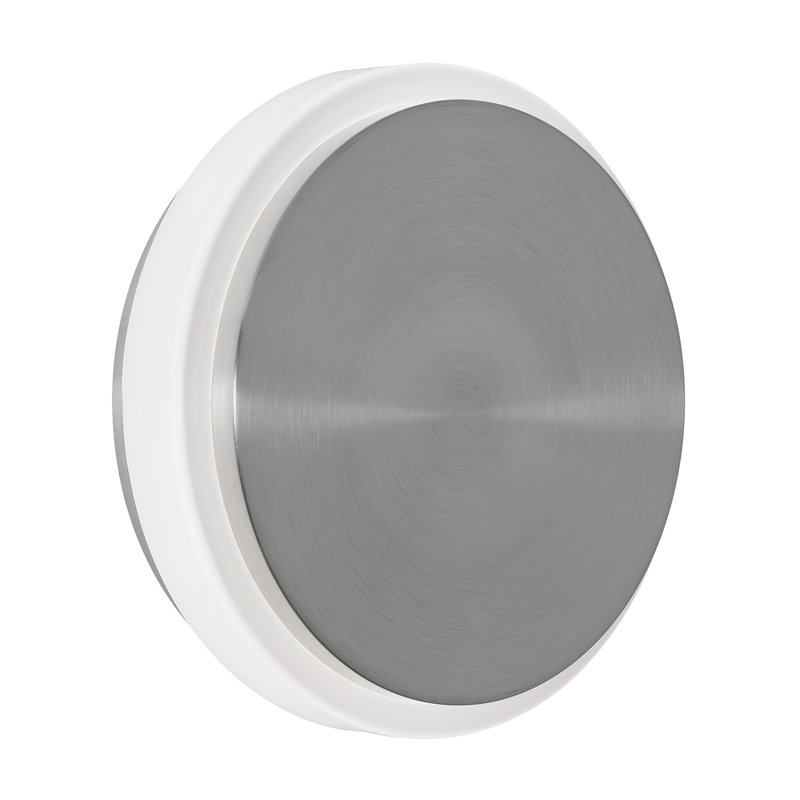 Plafonnier encastré à DEL 10 po Eris, Nickel satiné