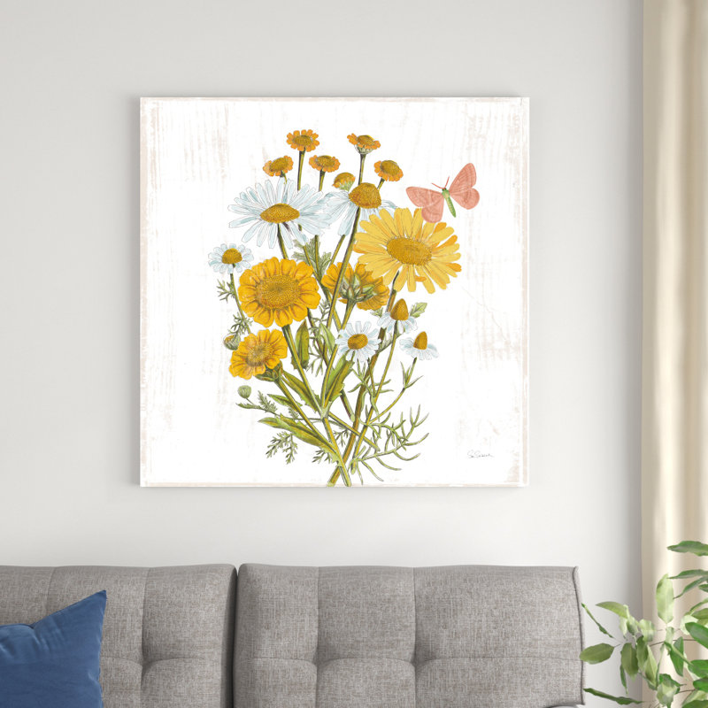 Fleurs de grange blanches X, H 36 po x l 36 po