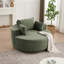 Fauteuil d'appoint rembourré en velours côtelé 55 po Victoria avec base pivotante à 360 ° Victoria-122549836