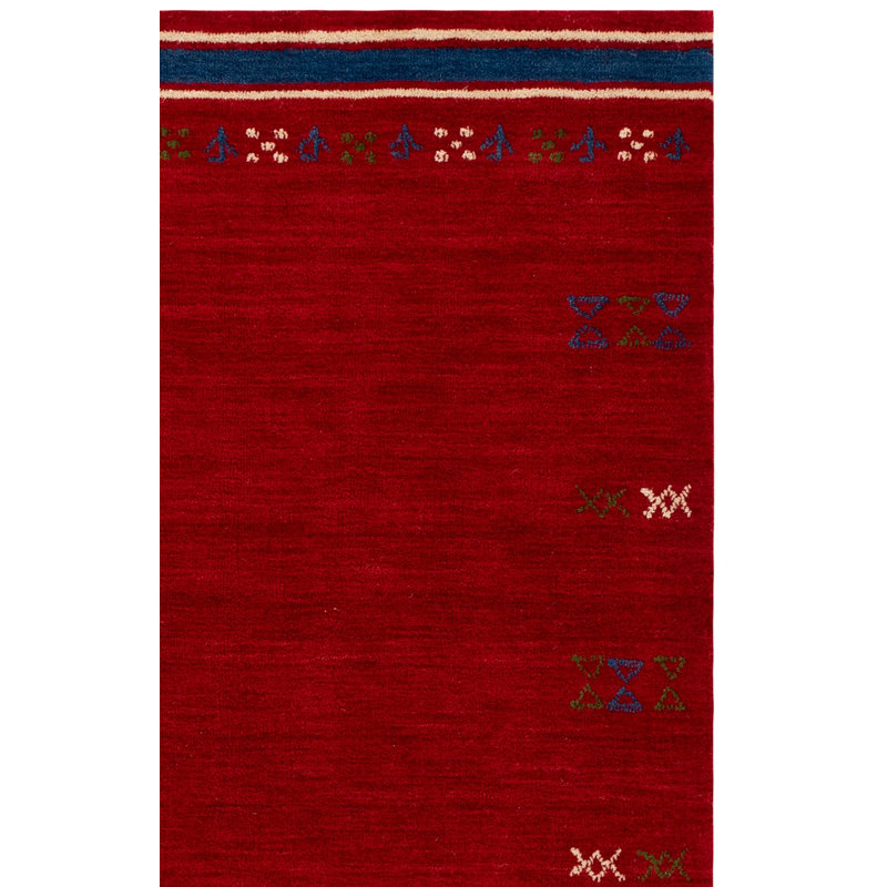 Himalaya Hand Loomed Wool Geometric Indoor Rug, 3'-0" x 5'-0" Rectangle