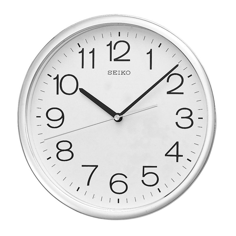 Seiko QXA014SLH Wall, Quartz, Silver-Tone