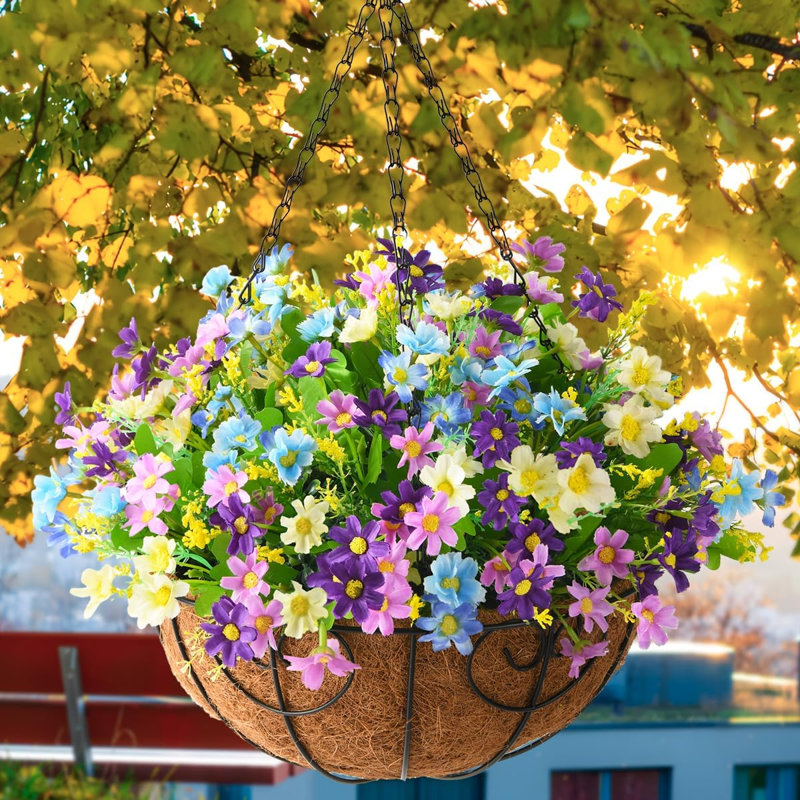 Arrangement de sapin, Bleu / Vert / Mauve