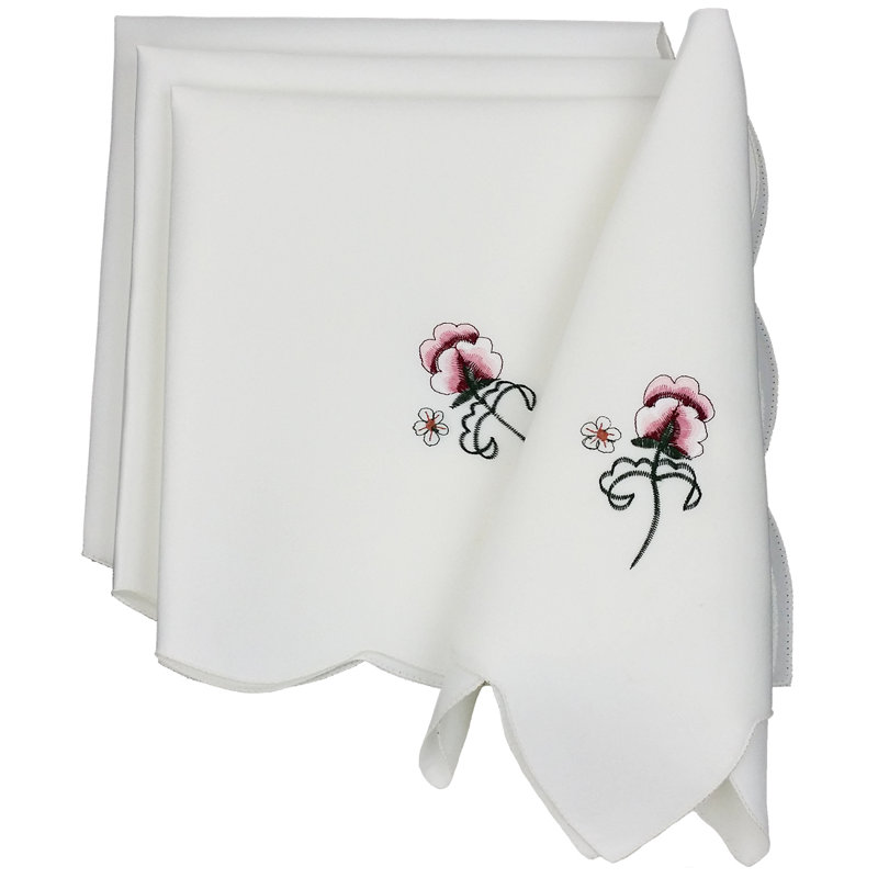 Serviette de 21 po brodéed nappe Splendid Meadow