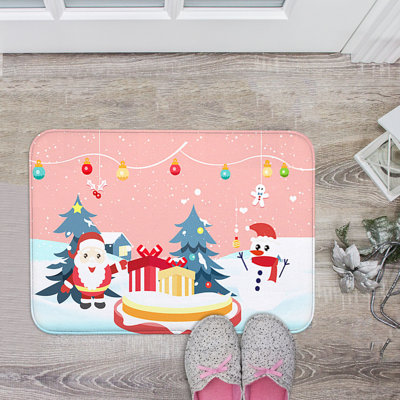 Tapis de Noël père Noël tapis rouge