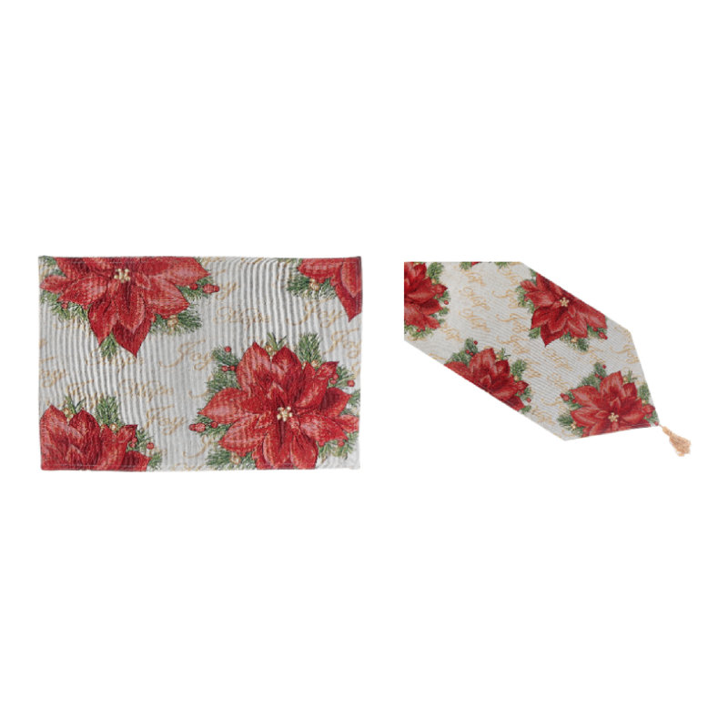 Winamac Geometric Christmas Dining Linen Set