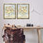 Ensemble de 2 toiles flottantes Soft Bungalow Bouquets, design par June Erica Vess-154239784-154239783