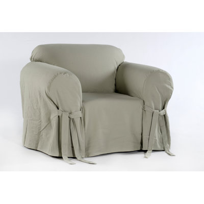Cotton Box Cushion Armchair Slipcover