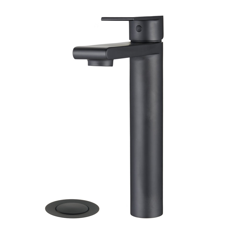 Single-Hole Single-handle Bathroom Faucet with Drain Assembly