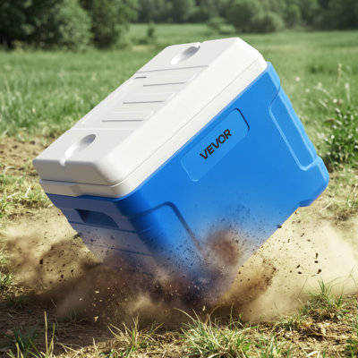 Hard Cooler, 45QT Portable Rolling Cooler with Wheels, Leak-Resistant Coolbox Keeps Contents Cool for 48 Hours, Ice Retention Insulated Chests, Ultra-Light for Outdoor Picnics, Grill, Camping