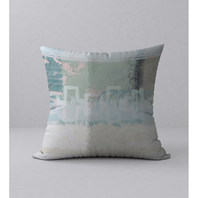 Délicieuse housse de coussin décorative carrée/insert, 18" x 18"