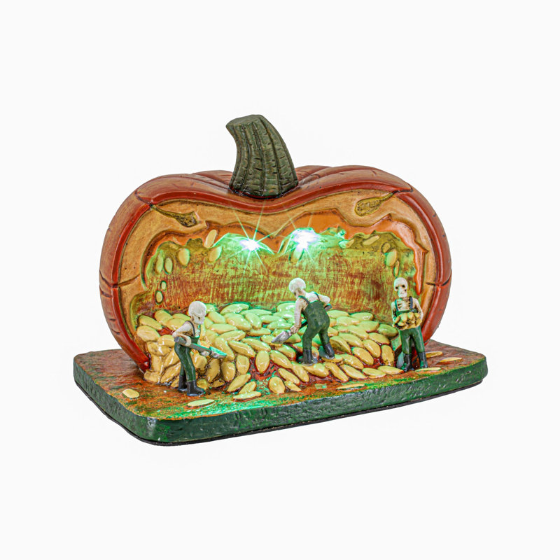 Gourde, rassemblant des goules, Halloween Village