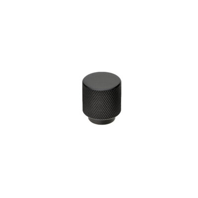 Matte Black "Rivet" Small Roung Knob