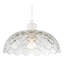 Modern Thick Transparent Glass Light Shade With Wavy Scalloped Edge By 