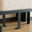Banc rembourré blanc + noir-594714766