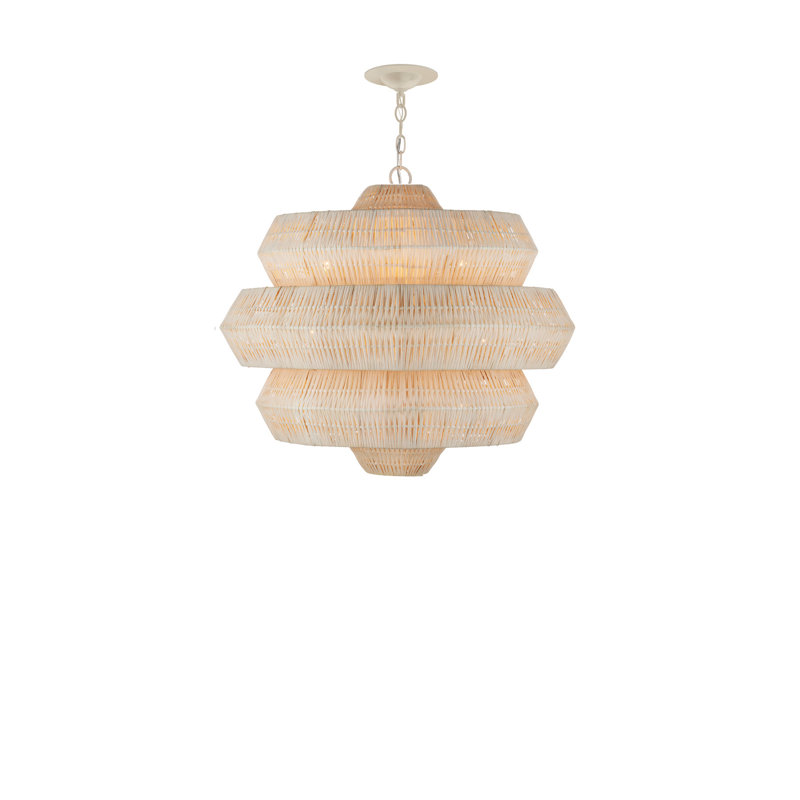Antibes Chandelier, 20" H x 22.5" W x 22.5" D, 3 Lights